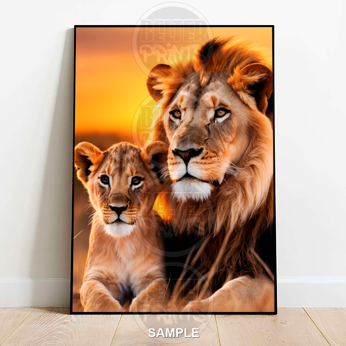 Lion & Cub Portrait