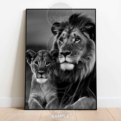 Lion & Cub Portrait