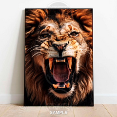 Gnarling Lion Portrait