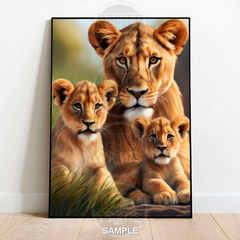 Lioness & 2 cubs