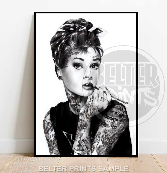 Aubrey Hepburn Tattooed