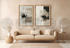 Modern Abstract Floral Prints (SET OF 2)