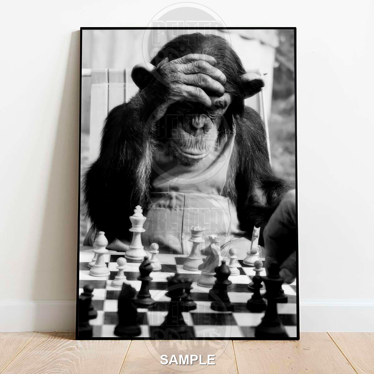 Ape playing Chess