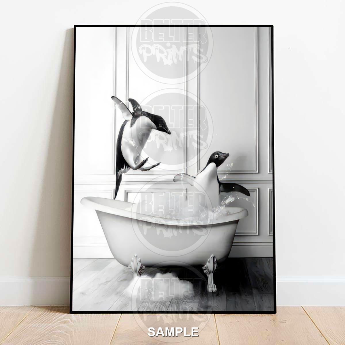 Penguins in the Bath