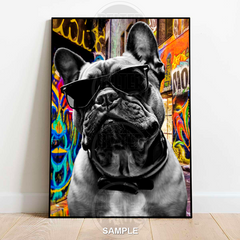 Cool Frenchie Graffiti Art