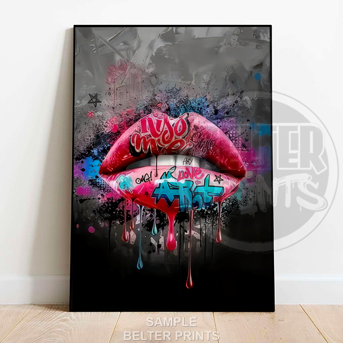 Graffiti Lips - Pop Art